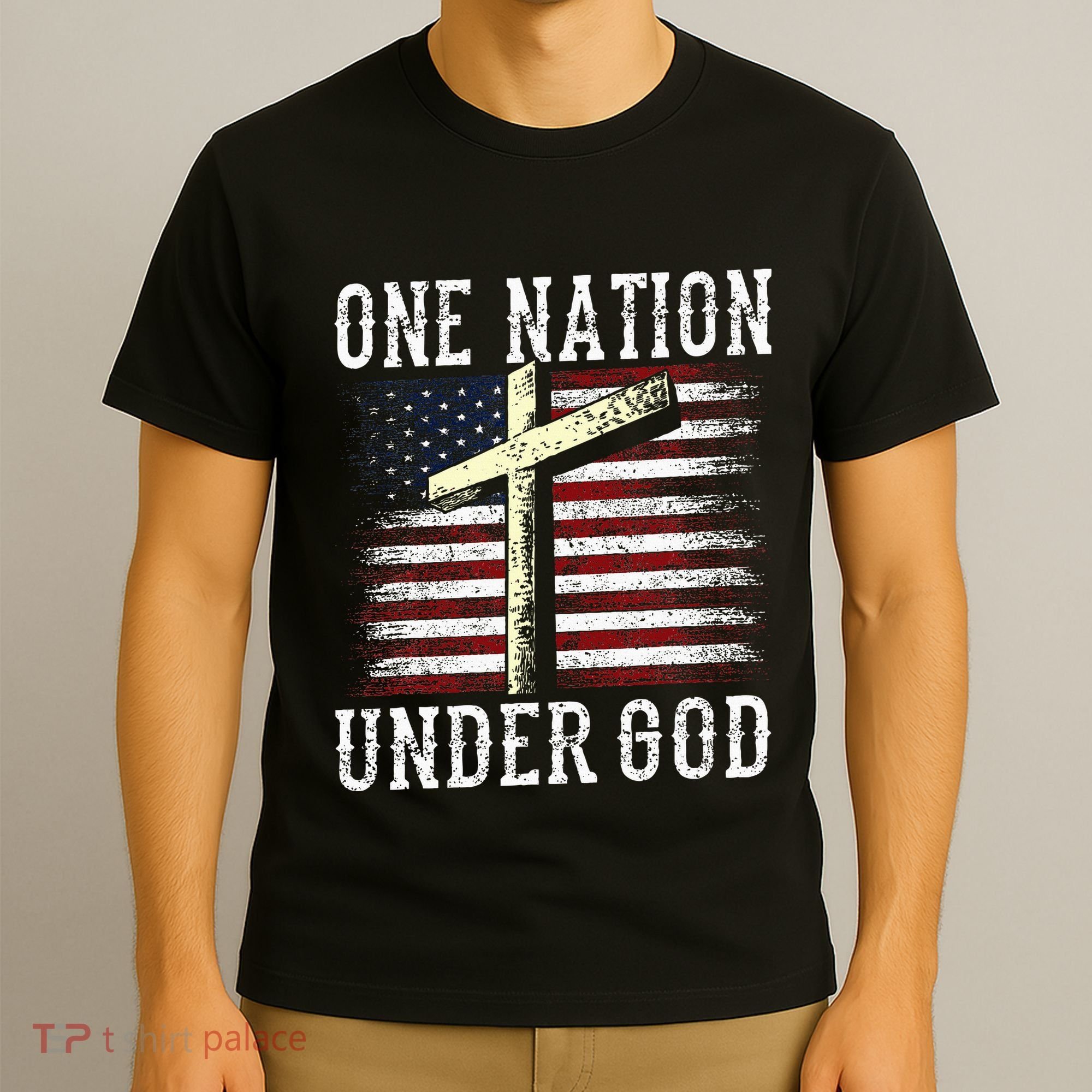 One Nation Under God America American Us Usa Patriotic Us T-Shirt