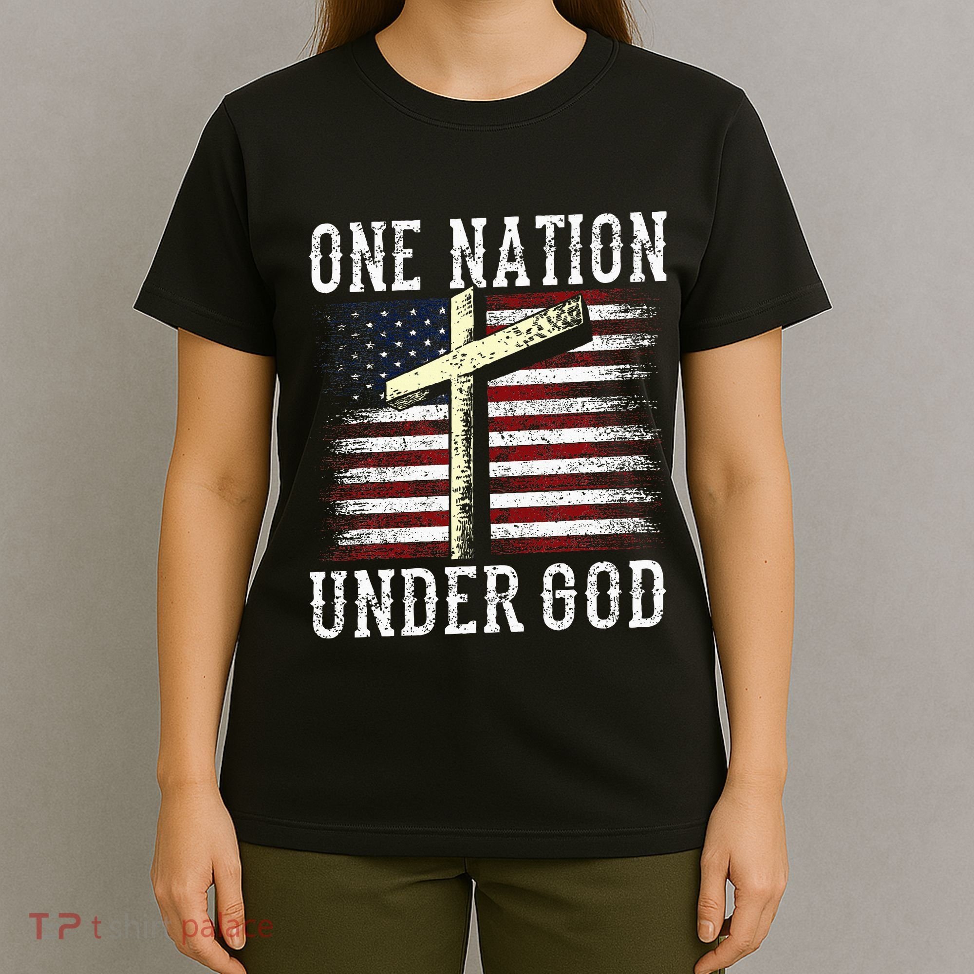 One Nation Under God America American Us Usa Patriotic Us T-Shirt