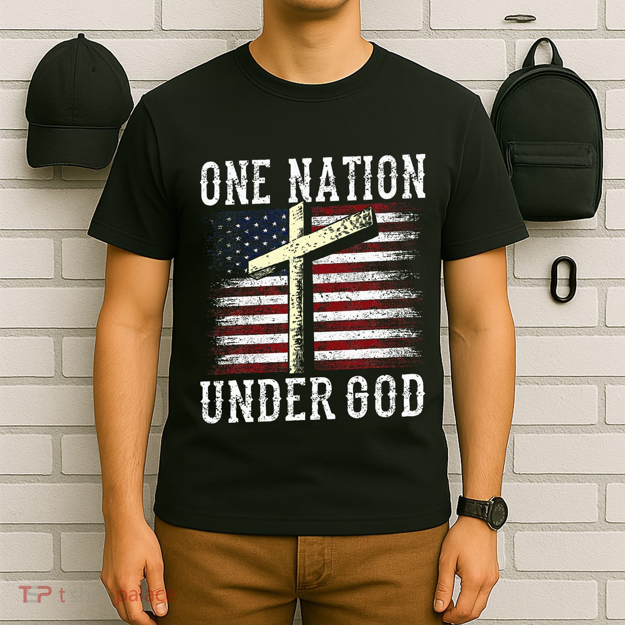 One Nation Under God America American Us Usa Patriotic Us T-Shirt