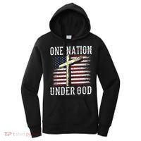 One Nation Under God America American Us Usa Patriotic Us Women's Hoodie thumb 0