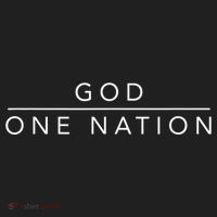 One Nation Under God Line Art Patriotic Christian Women's Sweatshirt thumb 2