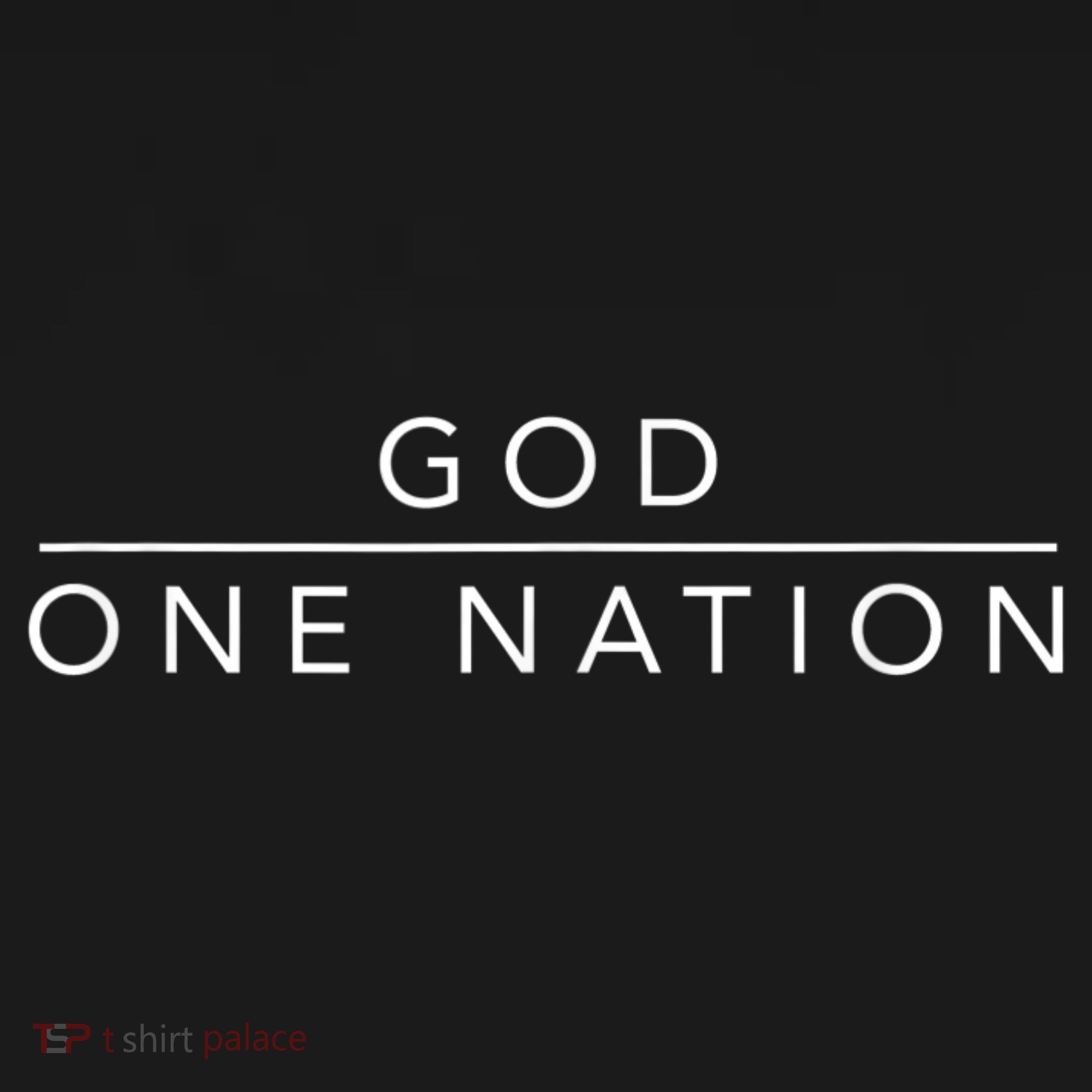 One Nation Under God Line Art Patriotic Christian Women's Hoodie