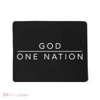 One Nation Under God Line Art Patriotic Christian Mousepad thumb 0