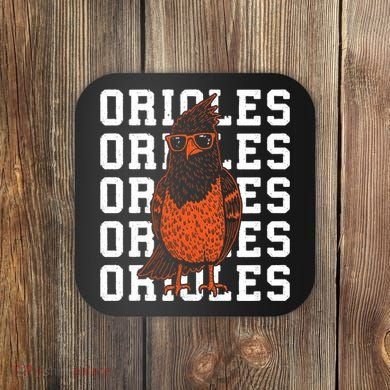 Oriole Name Vintage Bird Coaster