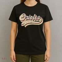Orioles Name Vintage Retro Baseball Lovers Baseball Fans T-Shirt thumb 4