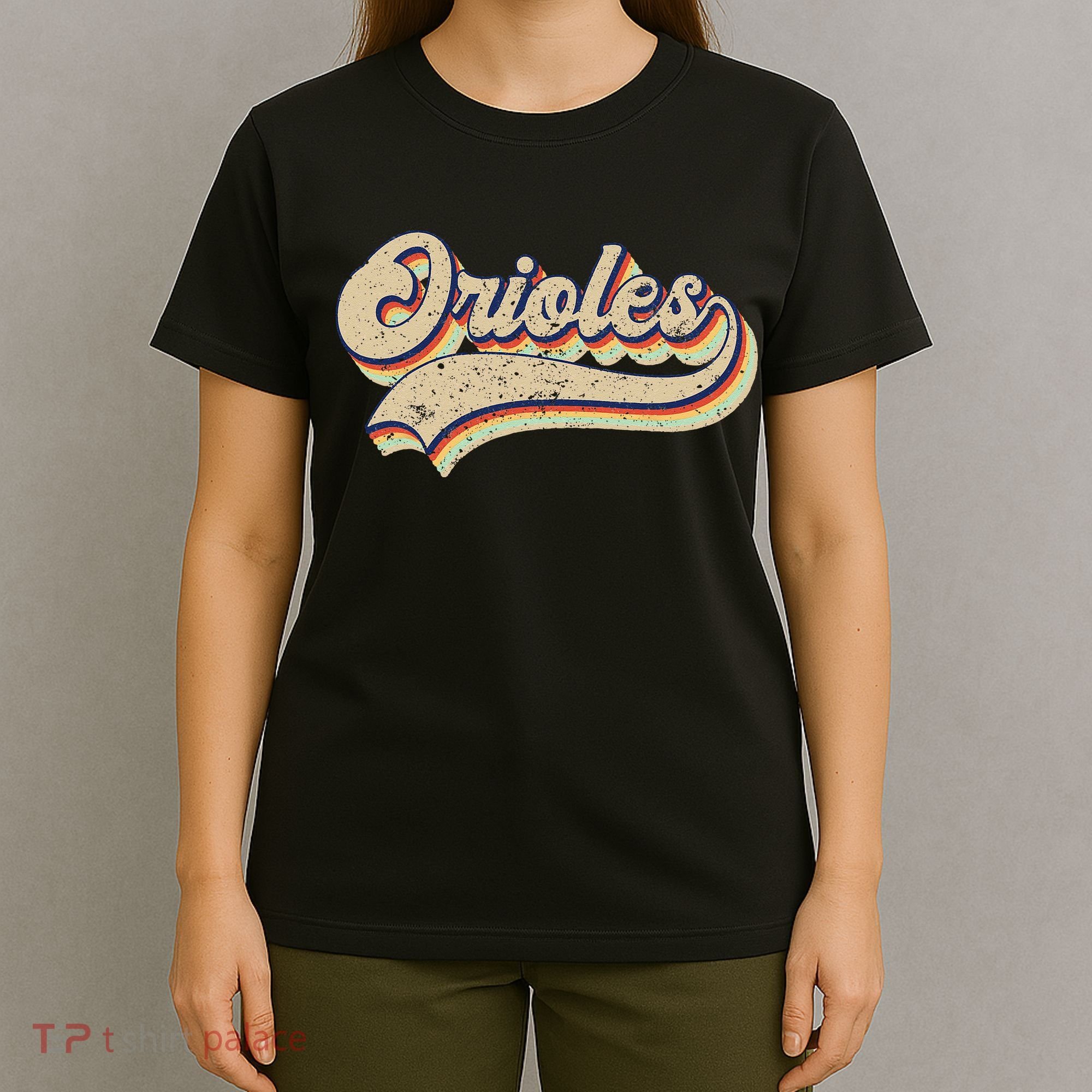 Orioles Name Vintage Retro Baseball Lovers Baseball Fans T-Shirt