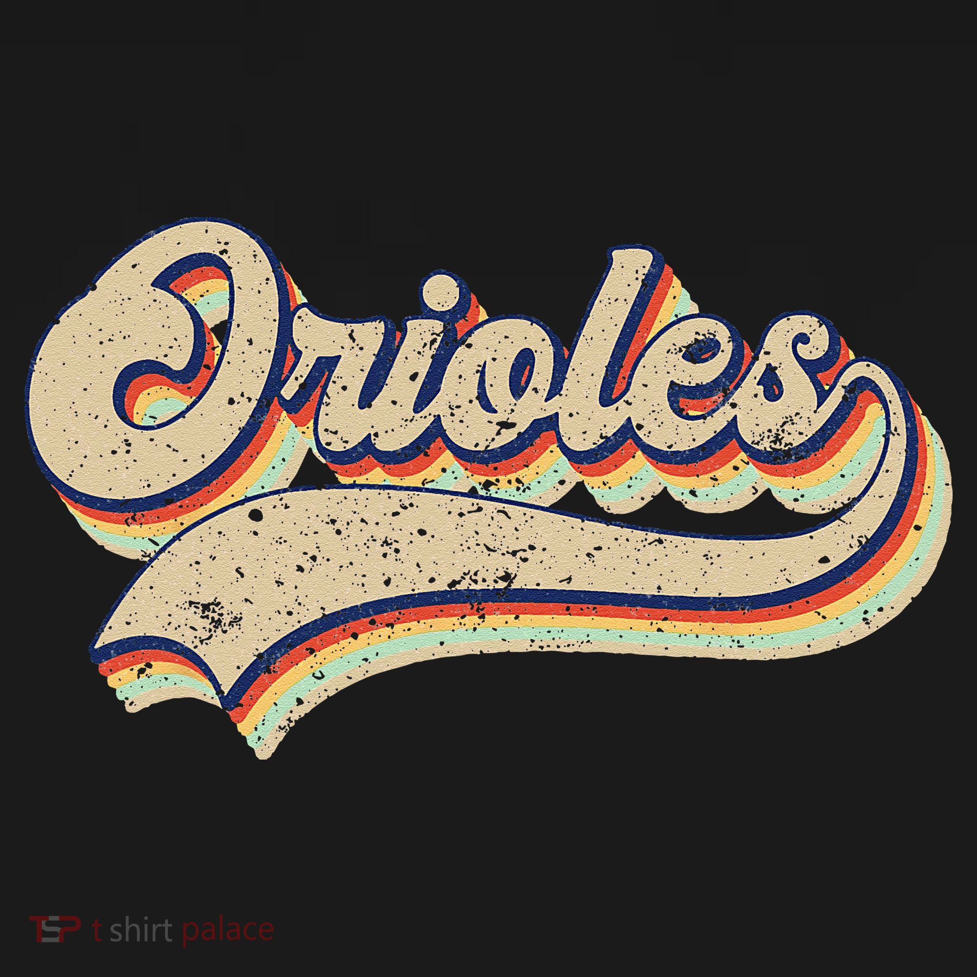 Orioles Name Vintage Retro Baseball Lovers Baseball Fans T-Shirt