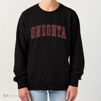 Oneonta New York Souvenir College Style Red Text Women's Sweatshirt thumb 0