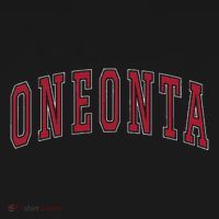 Oneonta New York Souvenir College Style Red Text Long Sleeve Shirt thumb 2