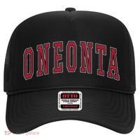 Oneonta New York Souvenir College Style Red Text Hat thumb 0