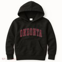 Oneonta New York Souvenir College Style Red Text Kids Hoodie thumb 0