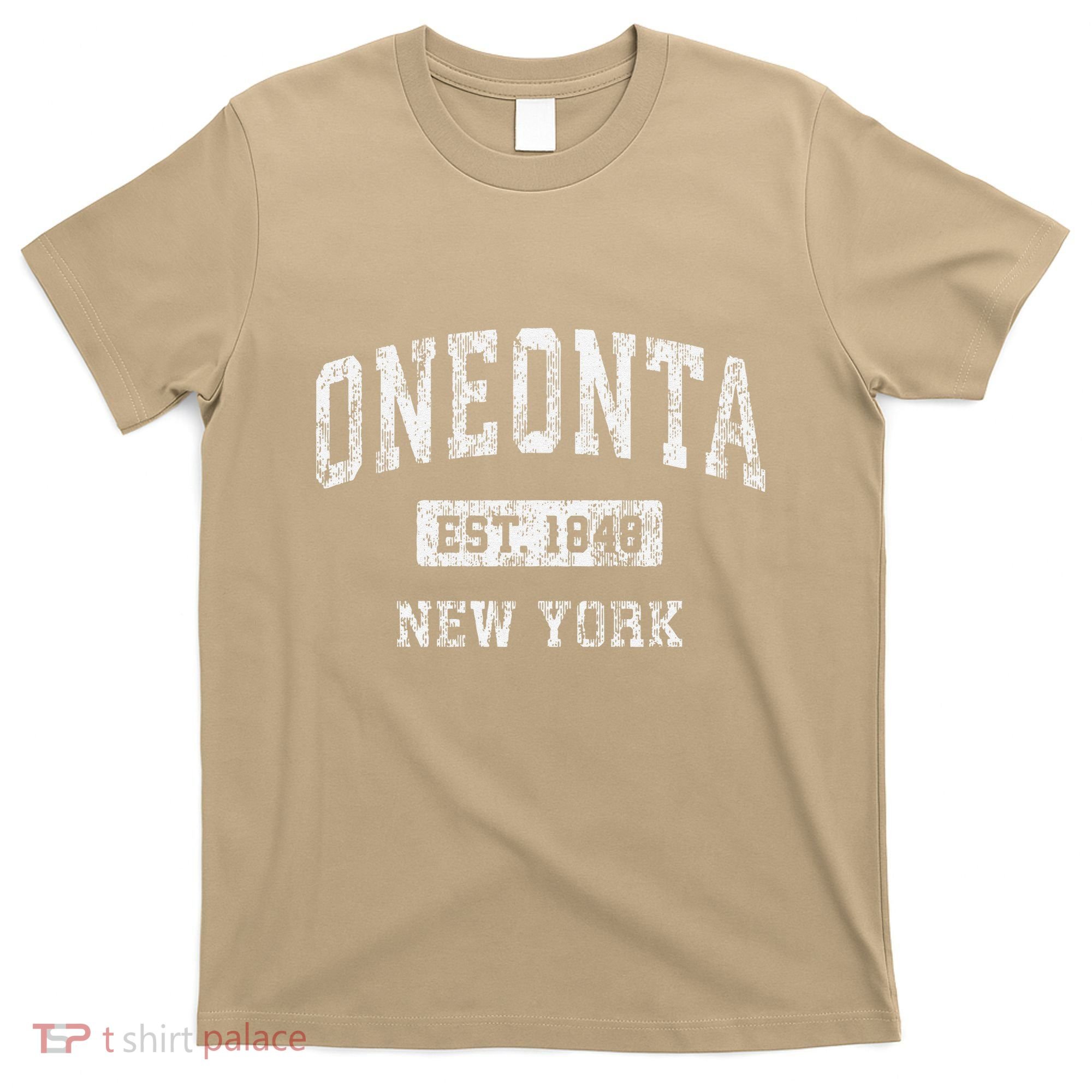 Oneonta New York Ny Vintage Established T-Shirt