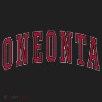Oneonta New York Souvenir College Style Red Beanie thumb 2