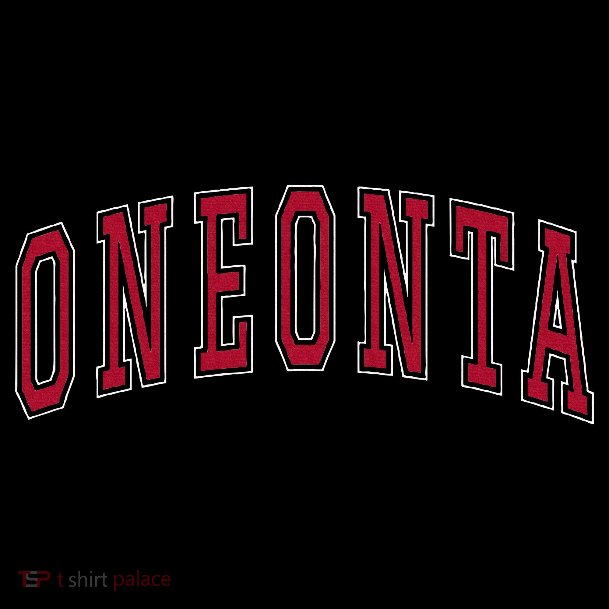 Oneonta New York Souvenir College Style Red Mousepad