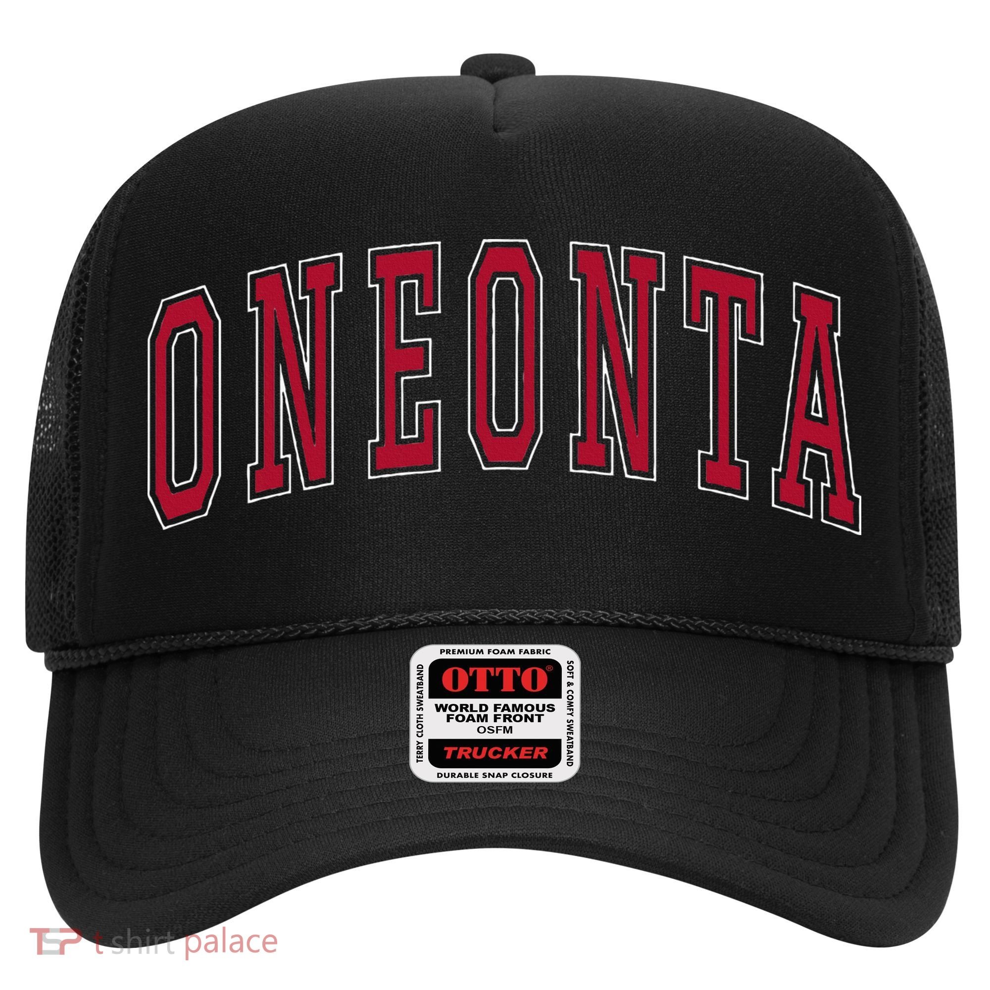 Oneonta New York Souvenir College Style Red Hat