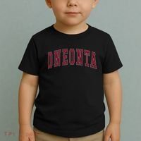 Oneonta New York Souvenir College Style Red Toddler T-Shirt thumb 2