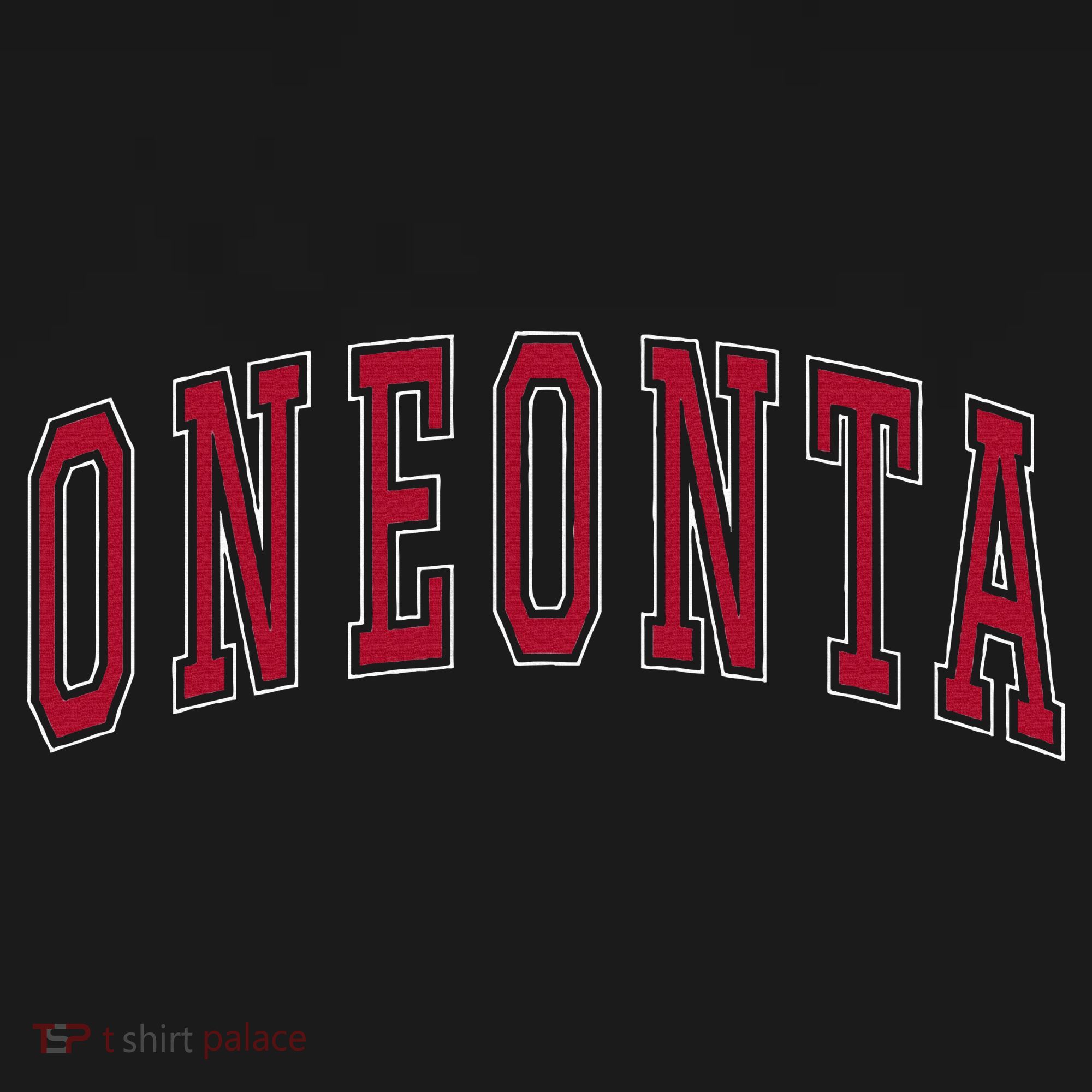Oneonta New York Souvenir College Style Red Women's T-Shirt