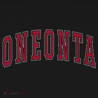 Oneonta New York Souvenir College Style Red Kids Sweatshirt thumb 2