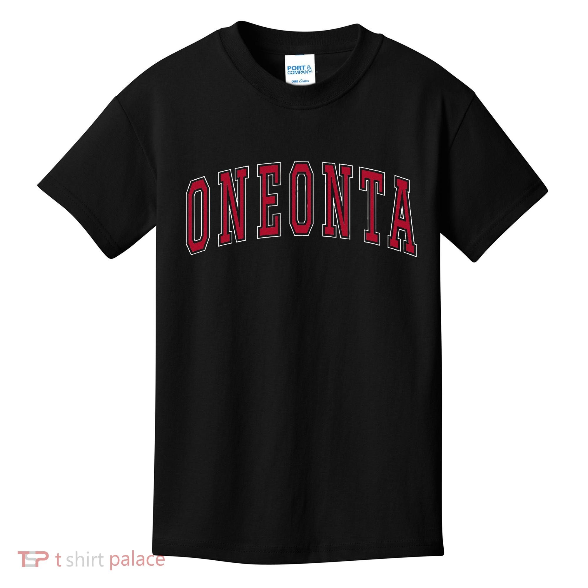 Oneonta New York Souvenir College Style Red Kids T-Shirt