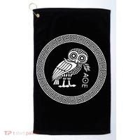 Owl Of Athena Golf Towel thumb 0