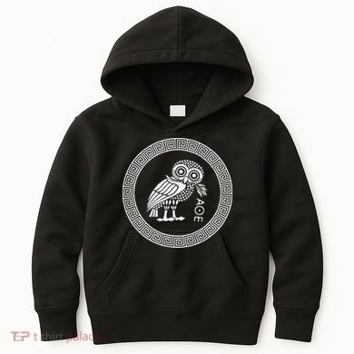 Owl Of Athena Kids Hoodie