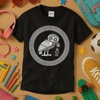 Owl Of Athena Kids T-Shirt thumb 3
