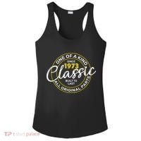 One Of A Kind Since 1973 Classic 50th Birthday Ladies PosiCharge Competitor Racerback Tank thumb 0