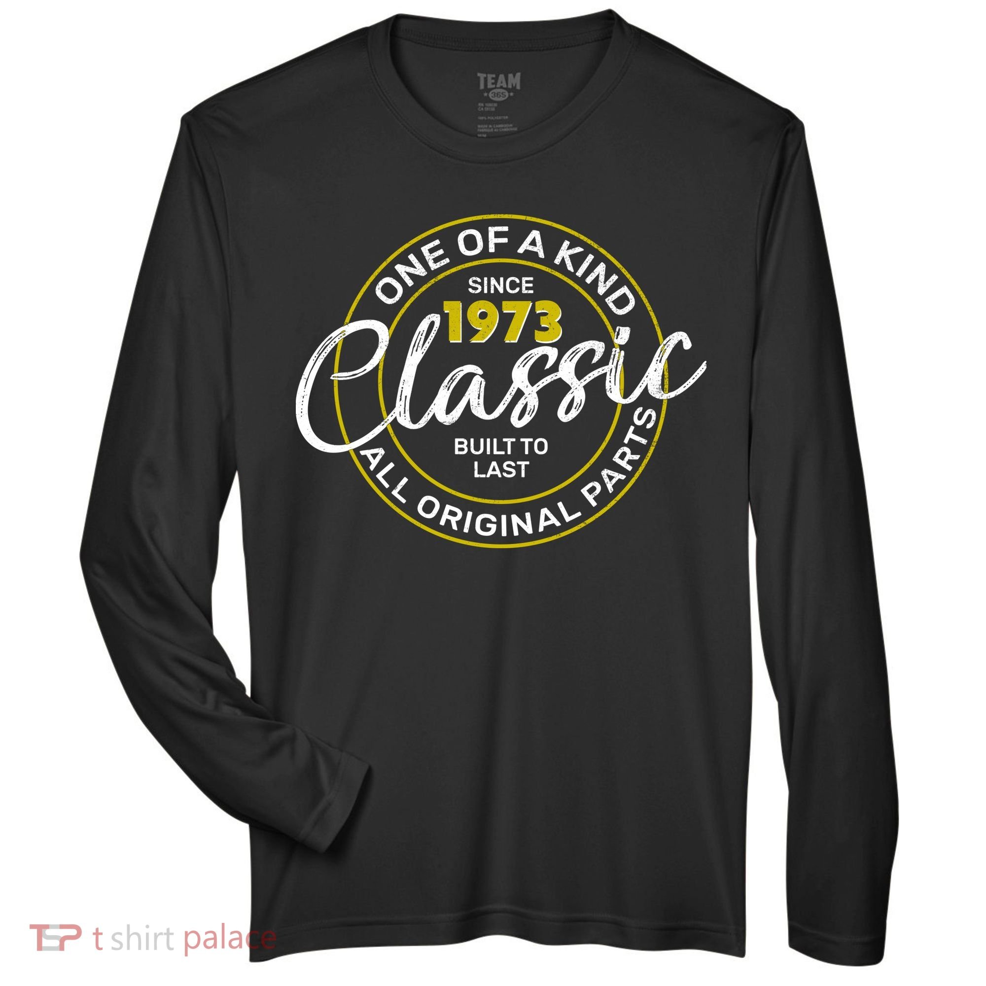 One Of A Kind Since 1973 Classic 50th Birthday Zone Performance Long-Sleeve T-Shirt
