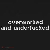 Offensive Overworked And Underfucked Funny Adult Humor Saying Backpack thumb 2