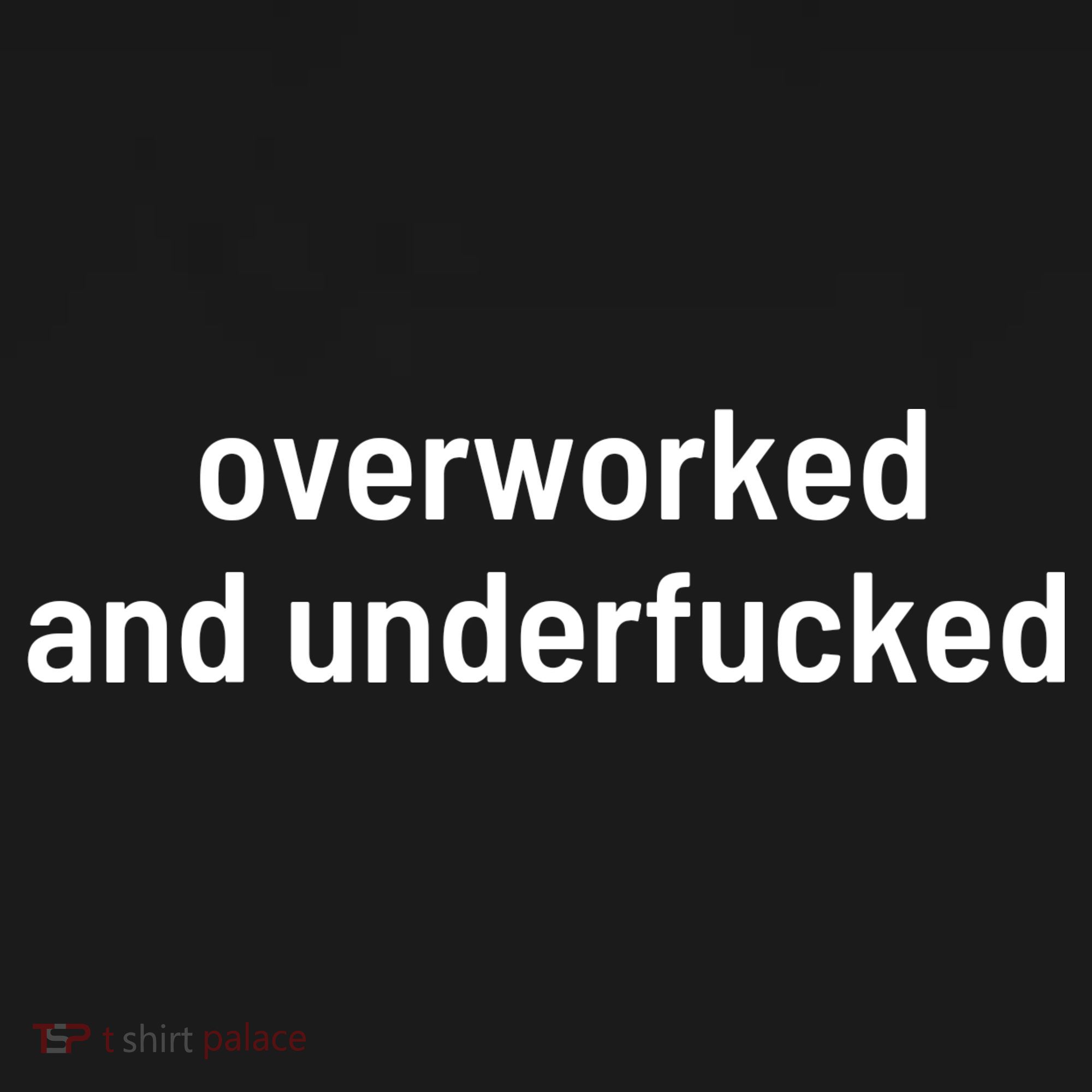 Offensive Overworked And Underfucked Funny Adult Humor Saying Ornament