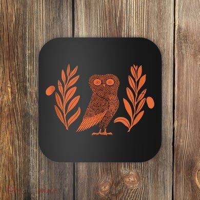 Owl Of Athena Coaster