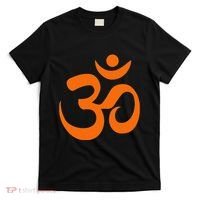 Om Omkar Aum Symbol Orange Graphic Spiritual Yoga Meditation T-Shirt thumb 0