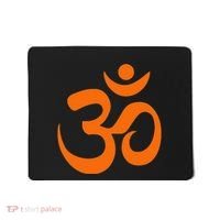 Om Omkar Aum Symbol Orange Graphic Spiritual Yoga Meditation Mousepad thumb 0