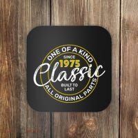 One Of A Kind Since 1975 Classic 50th Birthday Coaster thumb 0