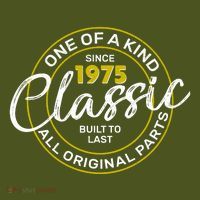 One Of A Kind Since 1975 Classic 50th Birthday Backpack thumb 2