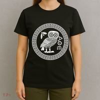 Owl Of Athena Ancient Greek Mythology Is AthenaS Owl Greece T-Shirt thumb 4