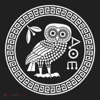 Owl Of Athena Ancient Greek Mythology Is AthenaS Owl Greece Beanie thumb 2