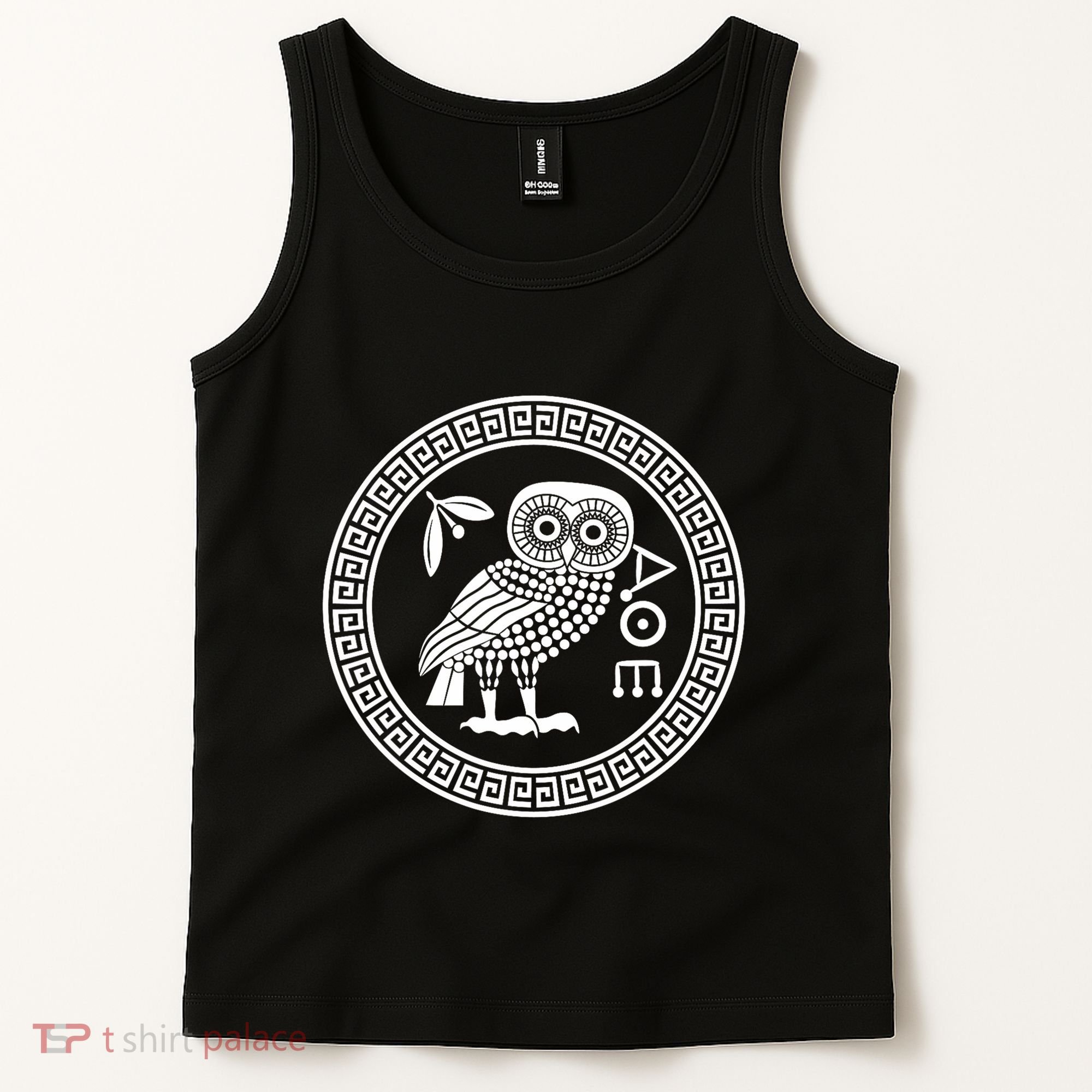Owl Of Athena Ancient Greek Mythology Is AthenaS Owl Greece Tank Top