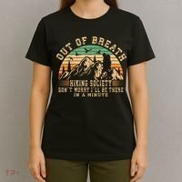 Out Of Breath Hiking Society Hiker Nature Love T-Shirt thumb 4