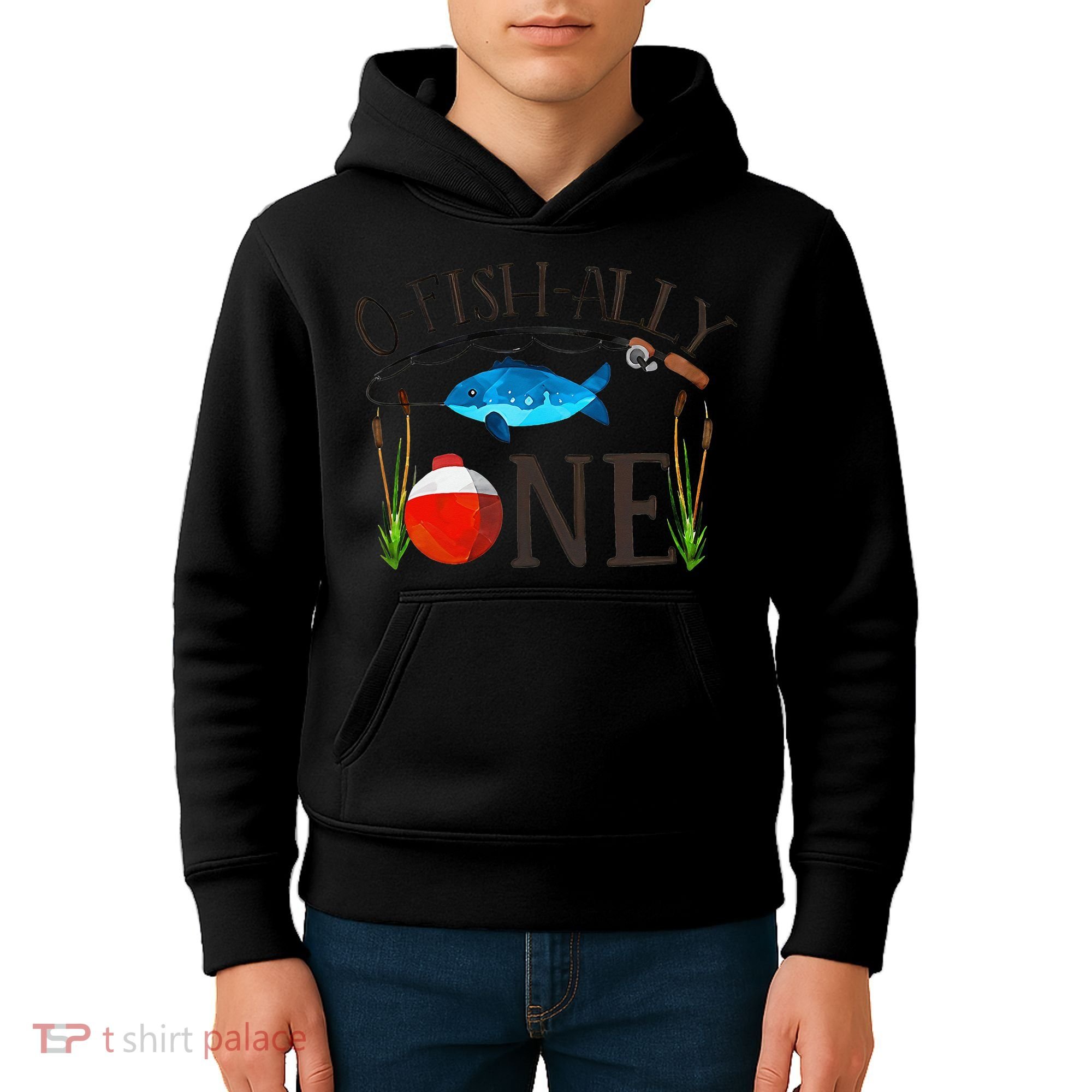 Ofishally ONE Baby O Fish Ally ONE Kids Hoodie
