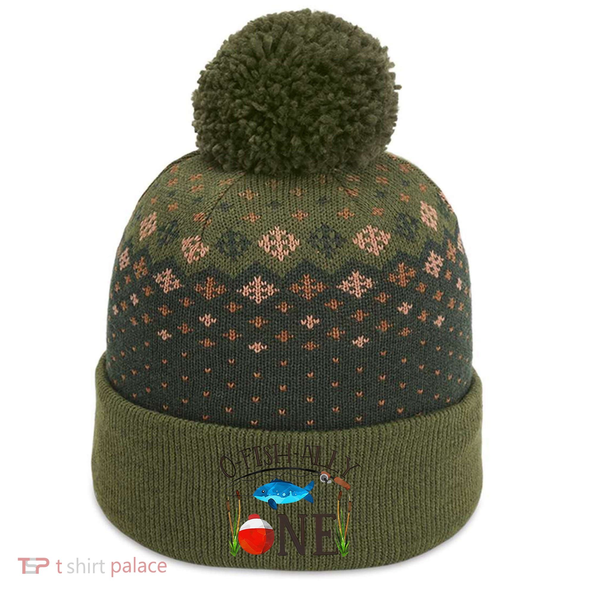 Ofishally ONE Baby O Fish Ally ONE The Baniff Cuffed Pom Beanie