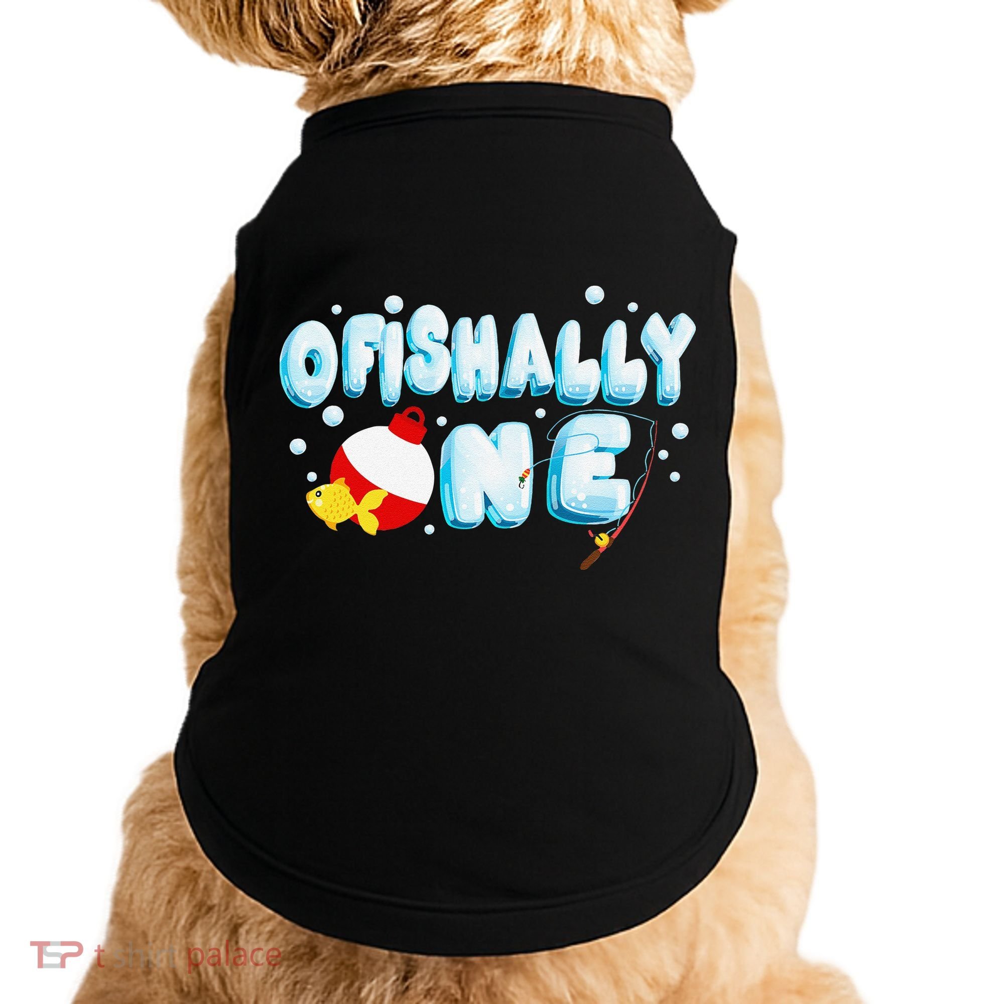 Ofishally One Birthday Outfit For Fish Lover Doggie Tank