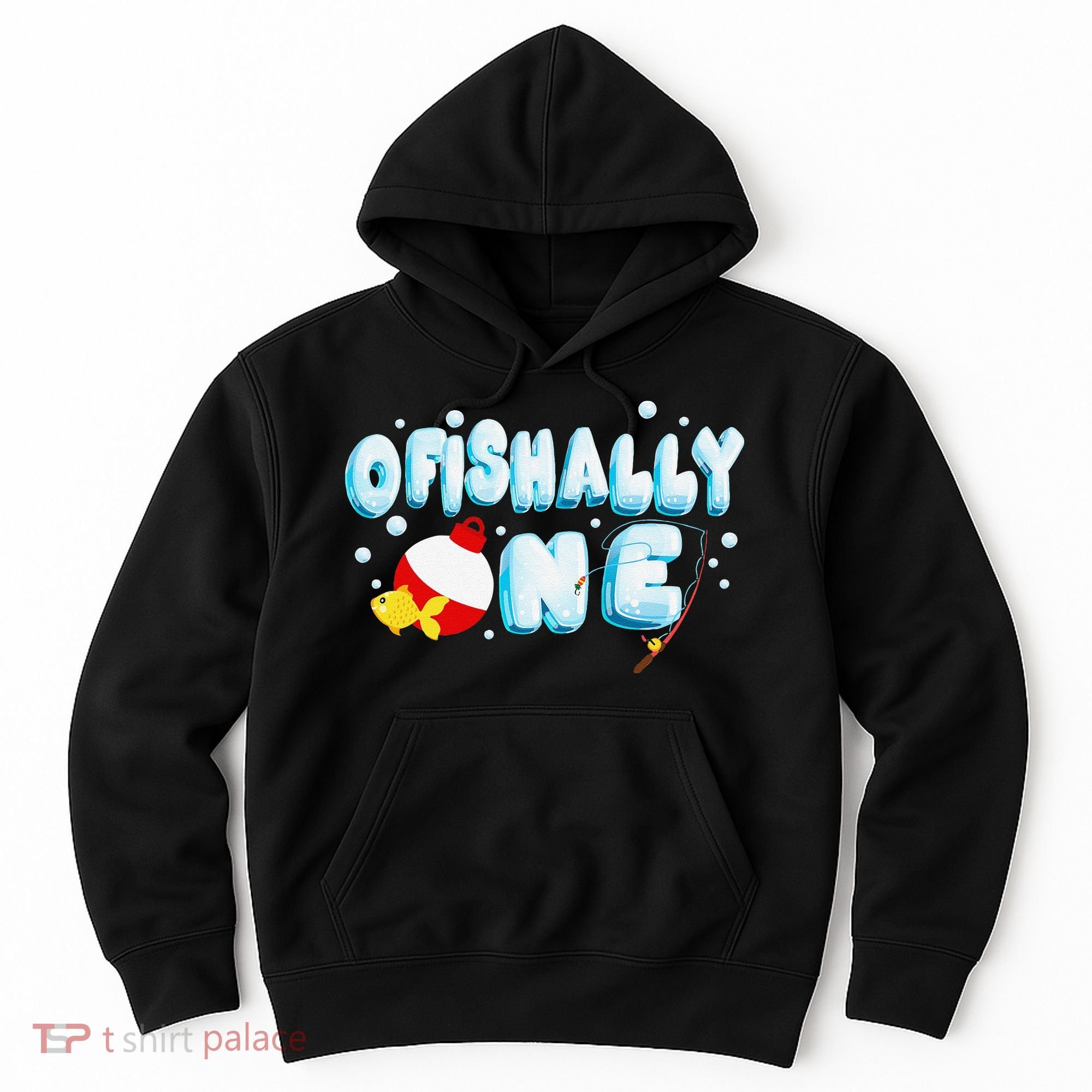 Ofishally One Birthday Outfit For Fish Lover Hoodie