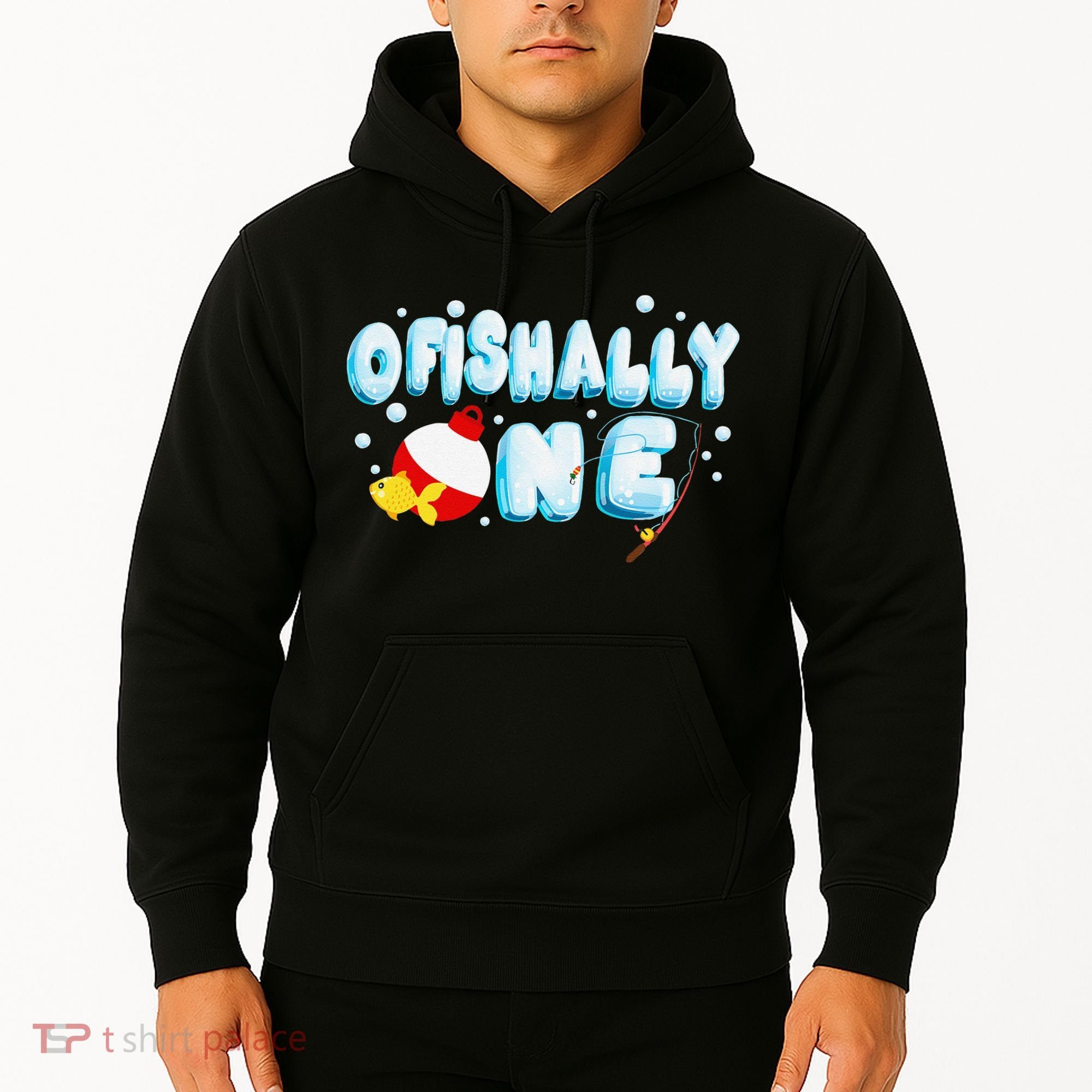 Ofishally One Birthday Outfit For Fish Lover Hoodie