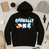 Ofishally One Birthday Outfit For Fish Lover Hoodie thumb 3