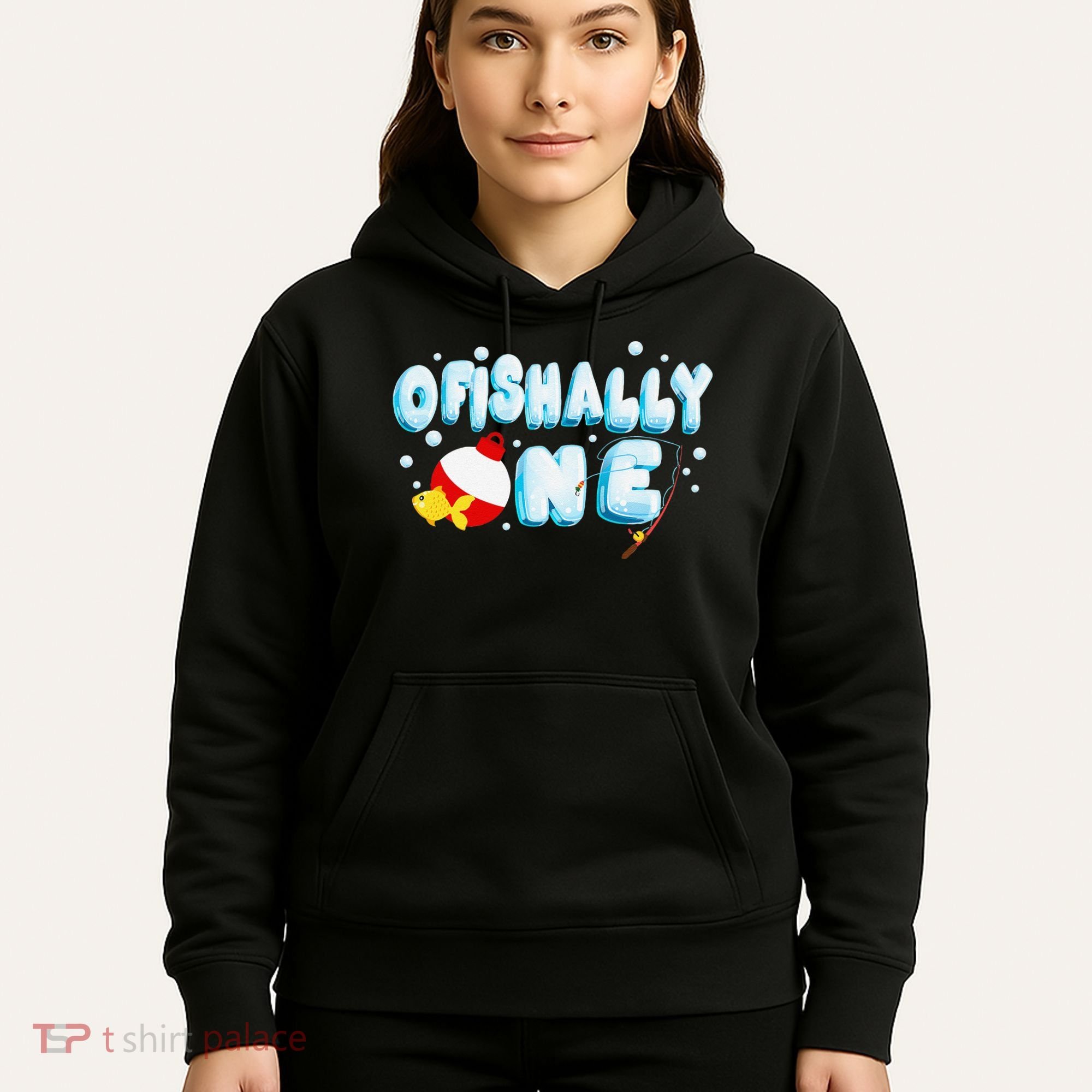 Ofishally One Birthday Outfit For Fish Lover Hoodie
