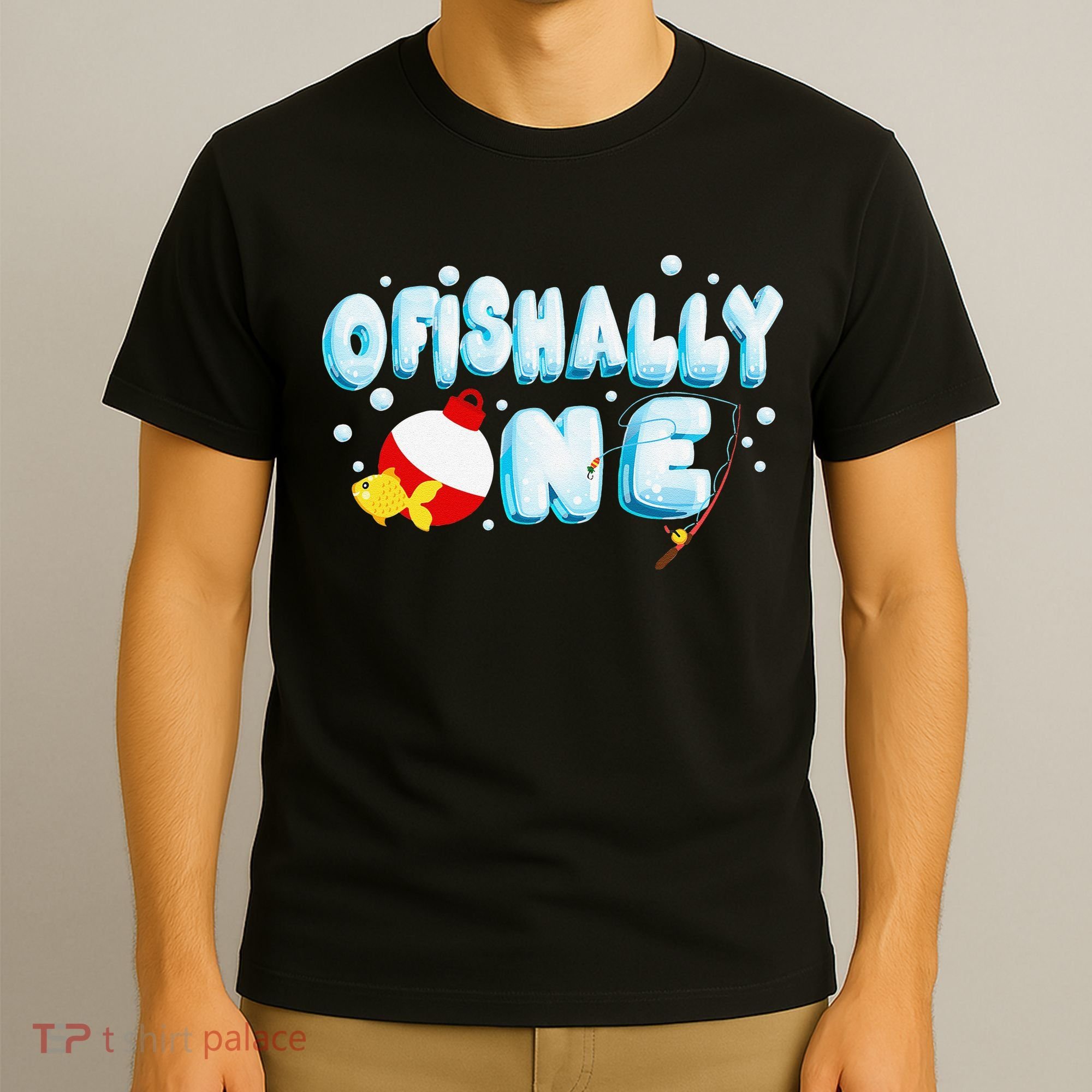 Ofishally One Birthday Outfit For Fish Lover T-Shirt
