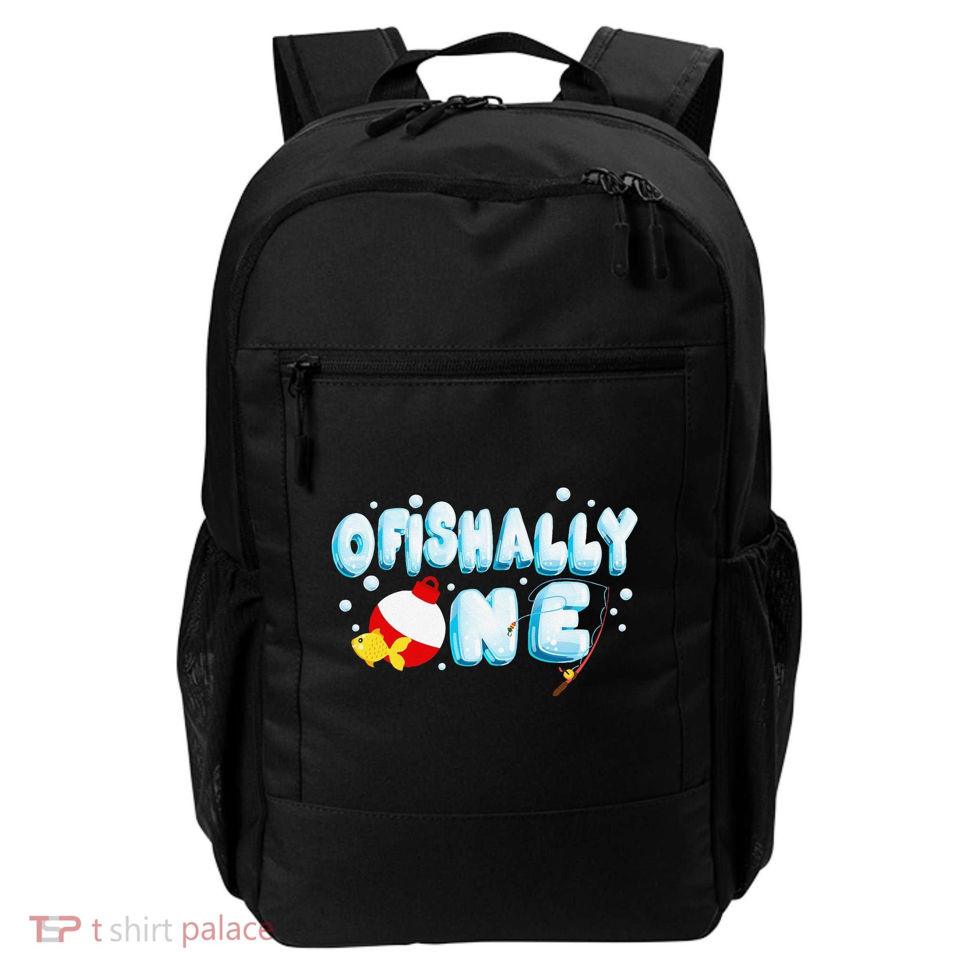 Ofishally One Birthday Outfit For Fish Lover Backpack