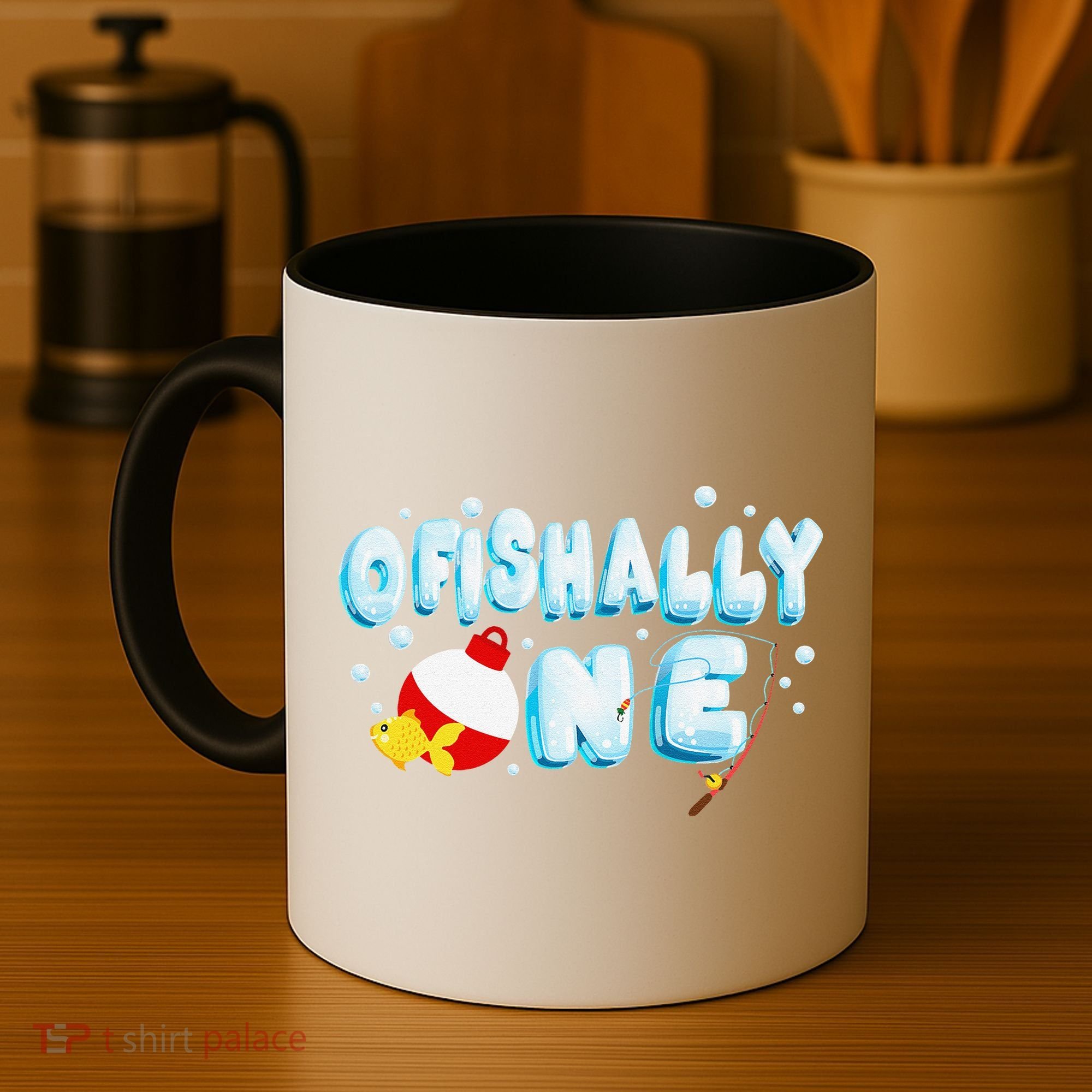 Ofishally One Birthday Outfit For Fish Lover Coffee Mug