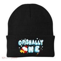 Ofishally One Birthday Outfit For Fish Lover Beanie thumb 0